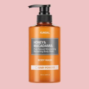 KUNDAL Honey & Macadamia Pure Natural Moisturizing Refreshing Body Wash - Baby Powder - Figura 1