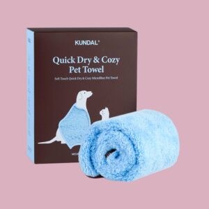 KUNDAL Soft Touch Quick Dry & Cozy Microfiber Pet Towel - Figura 1