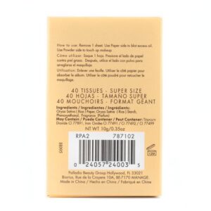 Palladio Rice Paper Oil Blotting Sheets - Figura 3